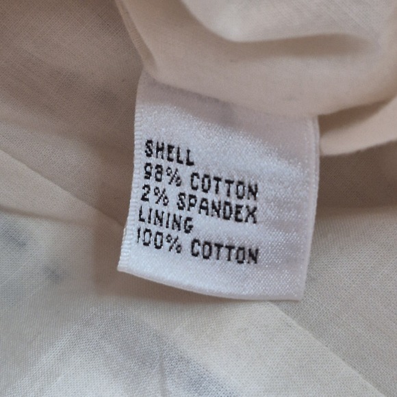 Talbots Blazer Womens Size 12 Embroidered Stripes Red Trim Cotton Jacket Preppy - Picture 6 of 8